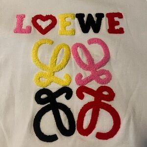 Loewe Multicolor Embroidered Logo Top